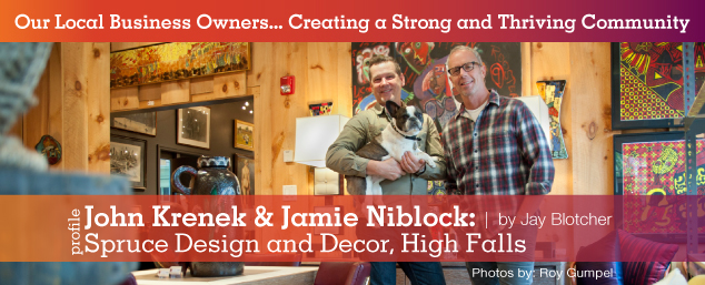 John Krenek and Jamie Niblock of Spruce Design and Decor