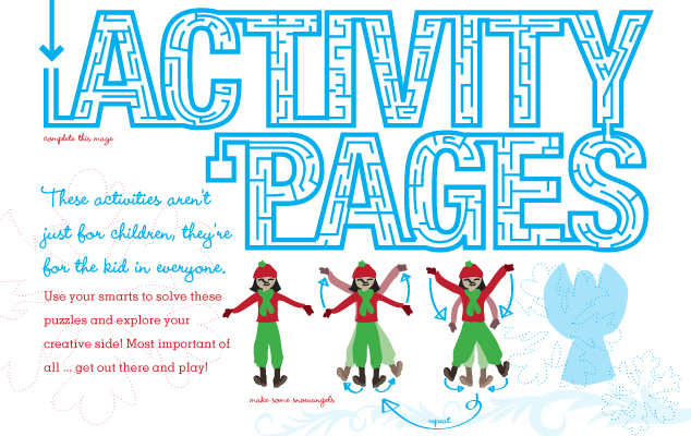Activity Pages: Not just for children!