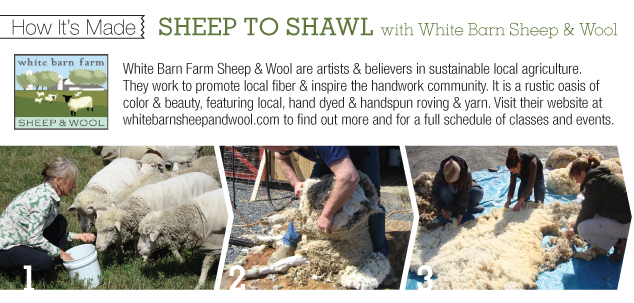 How It's Made: Sheep to Shawl with White Barn Sheep & Wool