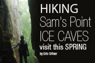 Hiking Sam's Point Ice Caves