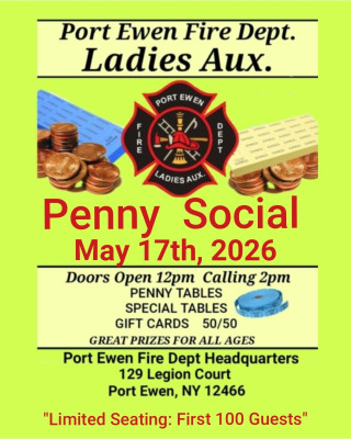 Port Ewen Fire Dept Ladies Auxiliary Penny Social
