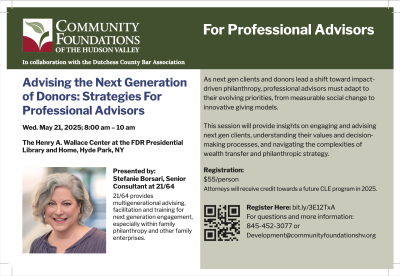Advising the Next Generation of Donors: Strategies For...